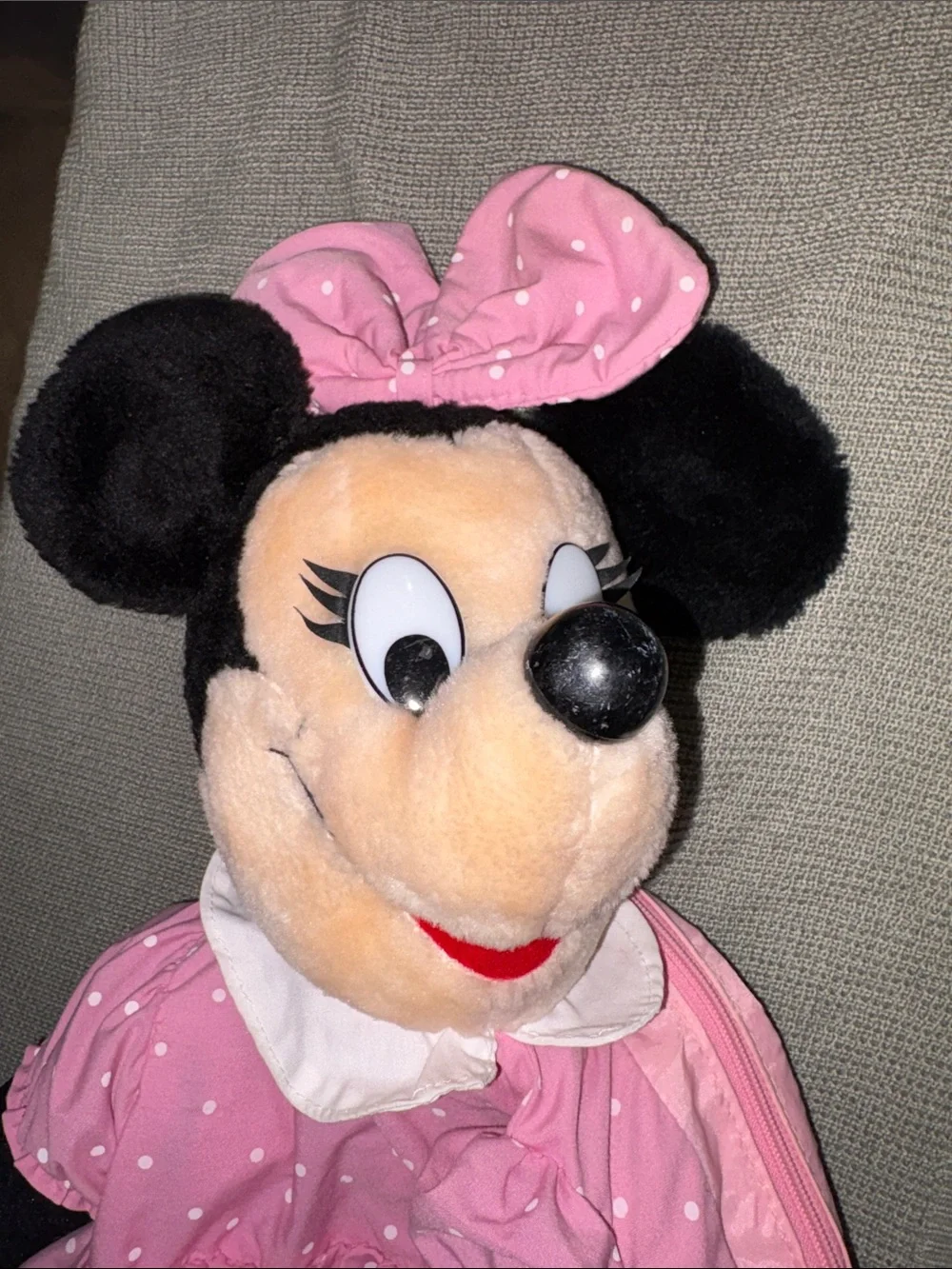 VINTAGE Disney Minnie Mouse Plush Backpack